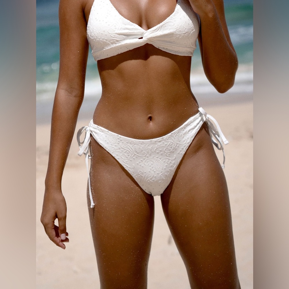 Berlook Textured Tie Bikini Bottom